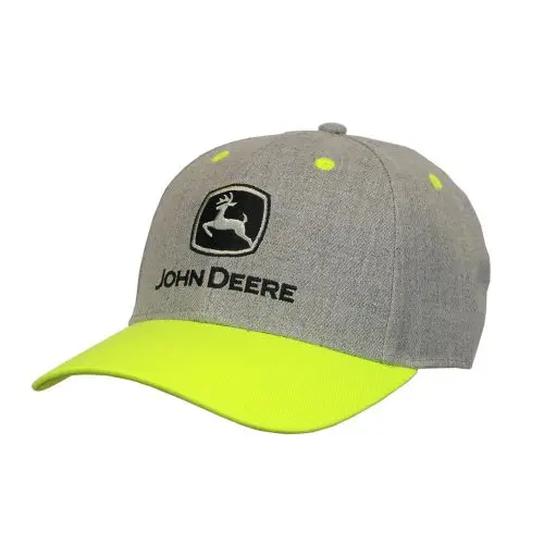 Gorro John Deere Amarelo Alta Visibilidade - Com Remendo De Couro