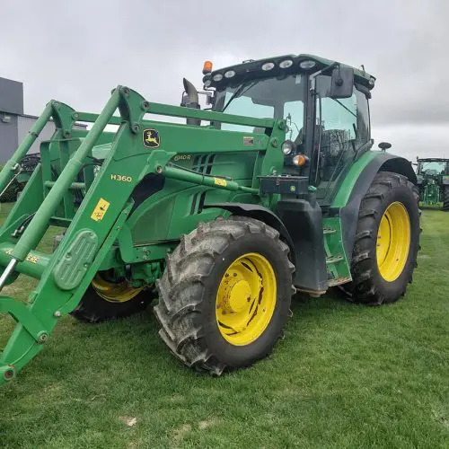 John Deere 6140R & H340