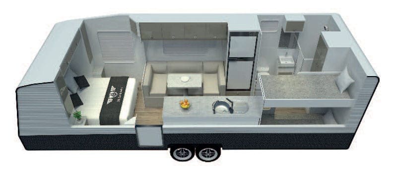 115991-dirt-road-xtreme-23-triple-bunk-interior 115991-dirt-road-xtreme-23-triple-bunk-interior