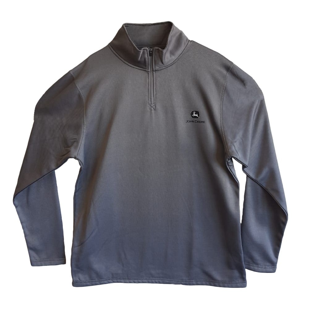 John Deere Charcoal 1/4 Zip Pullover - Drummond & Etheridge