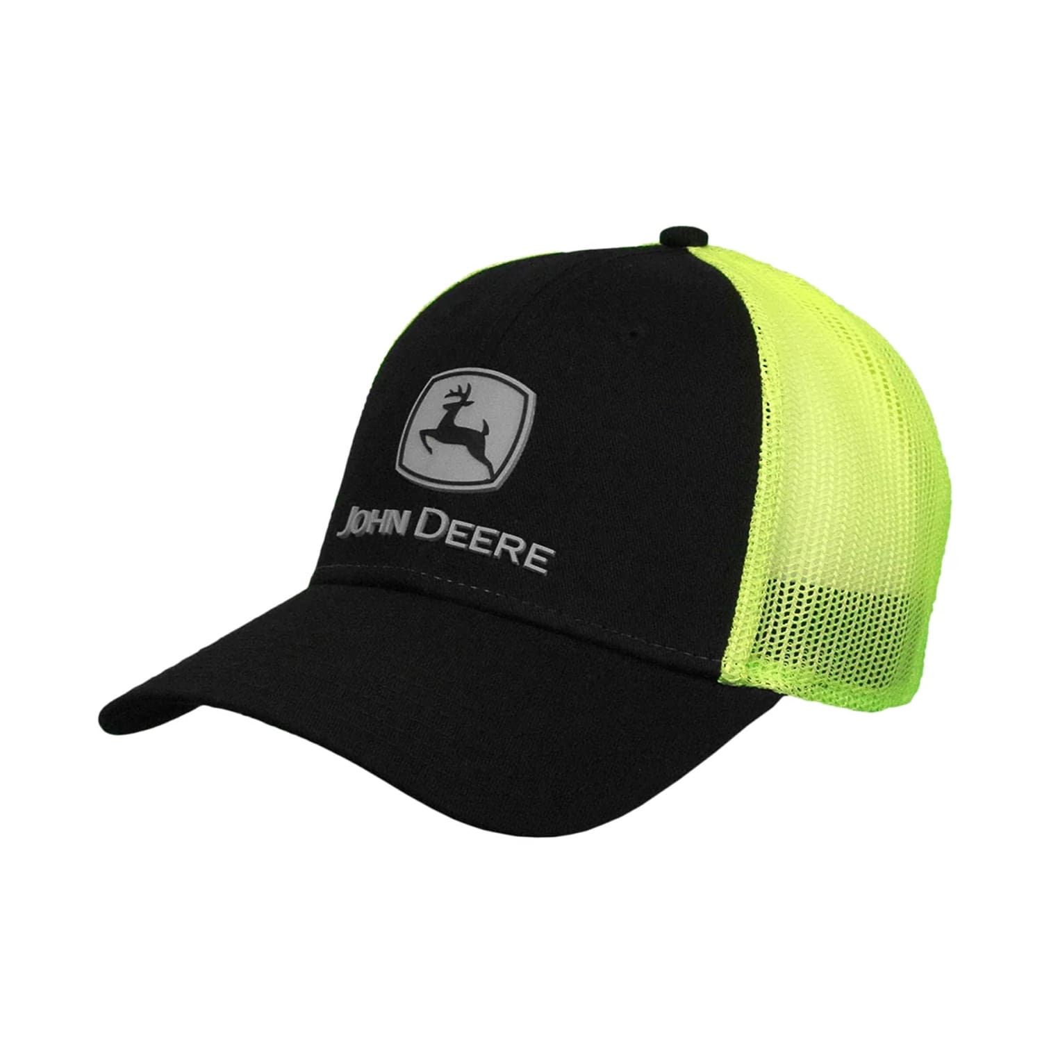 John Deere Youth Mesh Back Cap – Black – Embroidered – Two-Tone Crown & Visor